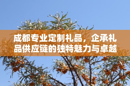 成都专业定制礼品，企承礼品供应链的独特魅力与卓越服务